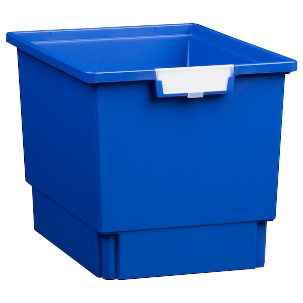 Bin, Tray, Tote, Blue, High Impact Polystyrene, 12.25 In W, 12 In H